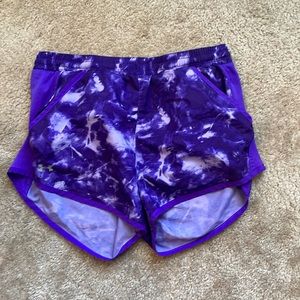 Purple Under armor shorts